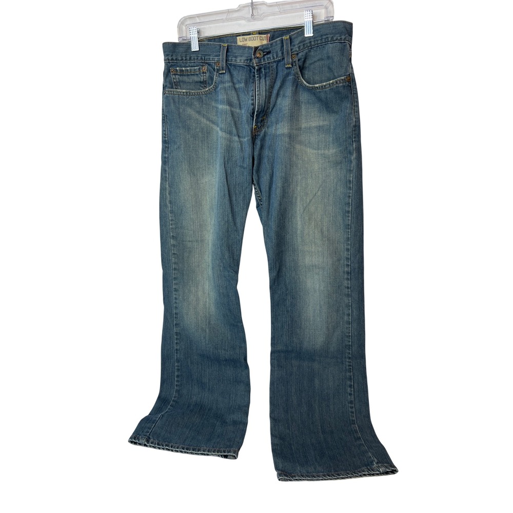 Levis 527 Low Boot Cut Jeans Mens 33x32 Medium Wash Blue Denim 100% Cotton
